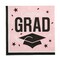 6 1/2" Bulk 50 Count Congrats Grad Party Paper Luncheon Napkins